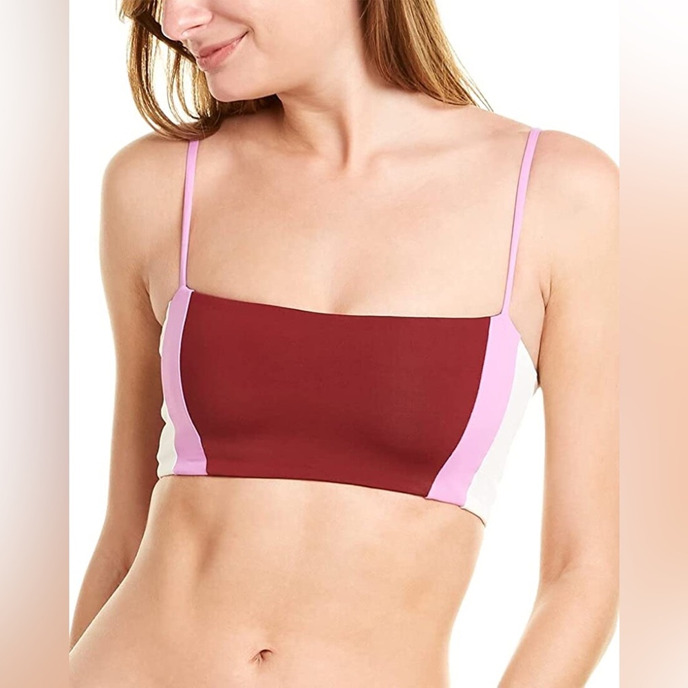 L*space Rebel Stripe Bikini Top